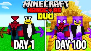 We Survived 100 Days in HARDCORE Minecraft [upl. by Aiuqes]