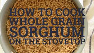 How to Cook Sorghum on the Stovetop [upl. by Enyawud]