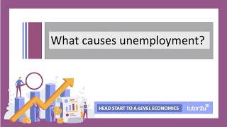 What Causes Unemployment  Head Start in ALevel Economics [upl. by Laroy]