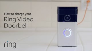 How to Charge Your Ring Video Doorbell  Ring [upl. by Atiroc]