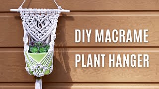 DIY Macrame Plant Hanger with Heart ❤️ Step by Step [upl. by Furlong522]