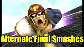 Captain Falcon Tries New Alternate Ways For His Final Smash Mods Super Smash Bros BrawlProject M [upl. by Kcirddes481]