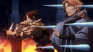 Alucard Trevor and Sypha vs Vampires part 1  Castlevania Season 2 [upl. by Chavaree154]