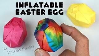 Inflatable Easter Egg  Pure Origami [upl. by Aneladdam]