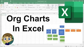 Creating Organization Charts in Excel [upl. by Yltnerb]