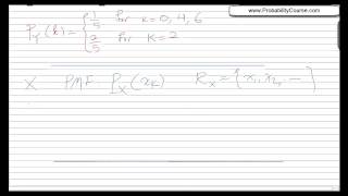 23Functions of Discrete Random Variables [upl. by Ybbil192]