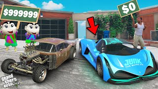 Shinchan And Franklin Ultimate Supercar Upgrade Challenge In GTA 5 [upl. by Cyb]