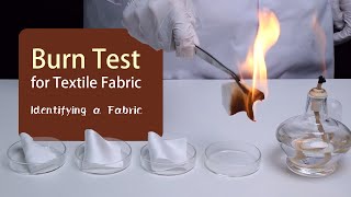 Burn Test for Fabric Identification [upl. by Isus195]