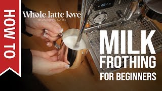 How To Milk Frothing for Beginners 5 Tips [upl. by Bbor974]