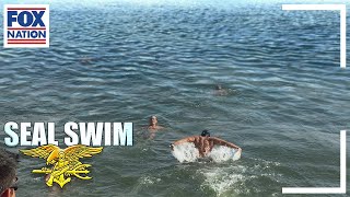 Pete Hegseth swims across the Hudson River with Navy SEALs  Fox Nation [upl. by Imnubulo]