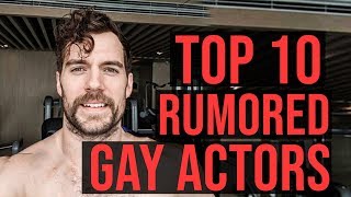 Top 10 Rumored Hollywood Gay Actors  Celebrities [upl. by Annert102]