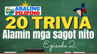 20 Trivia Tagalog at Sagot  Pinoy Trivia  Mga Tagalog Trivia  Random Trivia Questions and Answers [upl. by Duggan]