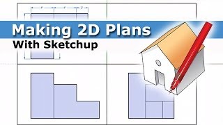 How to make 2D Plans using Sketchup [upl. by Coveney]