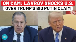 On Cam Lavrov Leaves USA Shocked After Trumps Big Putin Claim Ukraine EU Peacekeeper Russia [upl. by Yrffej]