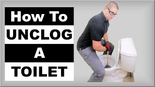 How to Unclog a Toilet Pro Techniques [upl. by Cud]