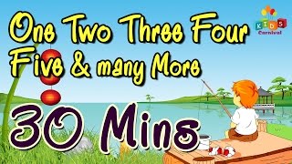 One Two Three Four Five amp More  Top 20 Most Popular Nursery Rhymes Collection [upl. by Gluck]