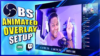 OBS Studio ANIMATED Overlay Setup Full Tutorial Guide for Beginners [upl. by Reneta]