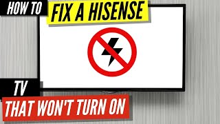 How To Fix a Hisense TV that Won’t Turn On [upl. by Mireille]