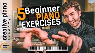 The Top 5 Piano Exercises For Beginners [upl. by Nahallac198]