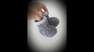 How to crochet baby booties QUICK AND EASY [upl. by Jaimie]