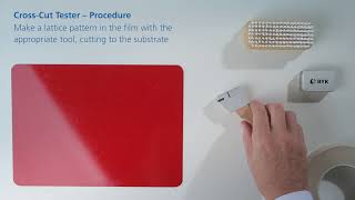 How to do a crosscut test according to ISO and ASTM [upl. by Mencher]