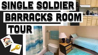 Single Soldier Barracks Room Tour  Ft Benning [upl. by Ehud]