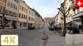 Porrentruy Switzerland  Spring 2021【4K】 [upl. by Olsewski3]