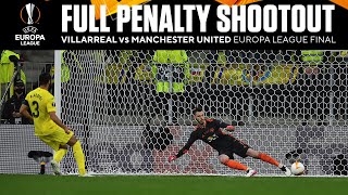 Penalty Shootout  Villarreal vs Manchester United  Europa League Final  UCL on CBS Sports [upl. by Cornew]