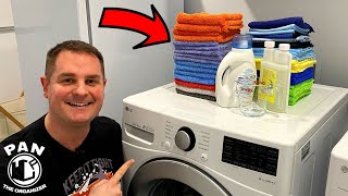 HOW TO WASH MICROFIBER TOWELS PROPERLY  EASY [upl. by Anivlem]