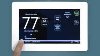 Lennox Smart Thermostat Setup  Connect to Wifi [upl. by Yvehc80]