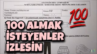 11Sınıf Almanca 2Dönem 1Yazılı [upl. by Fotzsyzrk]