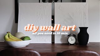 How to Make Plaster Wall Art  Easy DIY Wall Art [upl. by Oilejor]