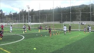 Entrenamiento de Fútbol Juvenil  Coordinación  Espacio reducido  Técnica y Velocidad [upl. by Bryce]