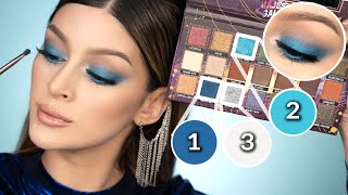 TUTORIAL DE MAQUILLAJE AZUL FACIL Y RAPIDO [upl. by Ecneitap]