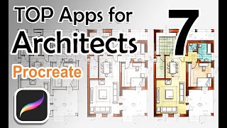 Top Apps for Architects procreate floor plans [upl. by Malinde]