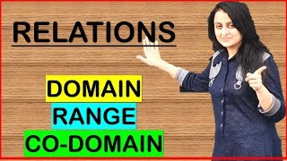 RELATIONSDOMAIN RANGE AND CODOMAIN RELATIONS AND FUNCTIONS CBSE ISC MATHS [upl. by Ilyk]