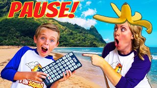 Funny Pause Remote Jokes on Mom and Dad Fun Squad Life in Hawaii [upl. by Lisbeth]