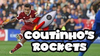 Philippe Coutinhos stunning Premier League goals from outside the box  Pick your favourite [upl. by Epolulot]