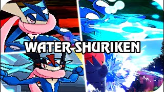 Evolution of Pokémon Moves  WATER SHURIKEN 2013  2019 [upl. by Emelita]