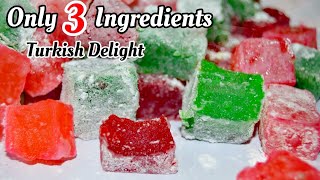 Turkish delight recipe  Lokum Recipe  How to make best turkish delight  Chachis Guide [upl. by Radie893]