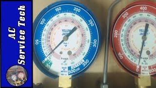 R22 and R410A Refrigerant Operating Pressures on Air Conditioning Units [upl. by Yllitnahc537]