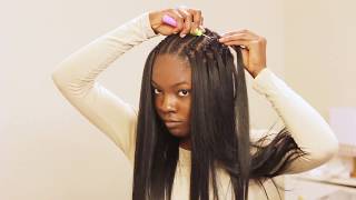 VERY DETAILED Straight Crochet Braids Tutorial ft Italian Perm Yaki Hair [upl. by Doble293]