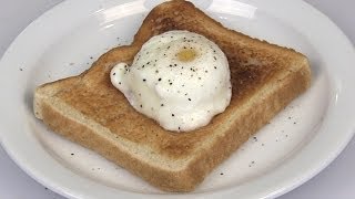 NO Fail Microwave Perfect Poached Egg Recipe [upl. by Hansel]