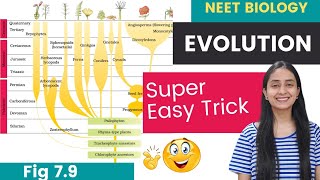 Easy TRICKS to Learn EVOLUTION of Plants  Fig 79  NEET Biology [upl. by Llednew374]