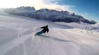 SKI CARVING CARVING SKIING  HEAD SKI  PASSO SAN PELLEGRINO  DOLOMITI SUPERSKI [upl. by Selinski117]