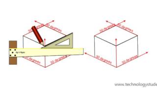 Introduction to Isometric Drawing Part One [upl. by Gothurd849]