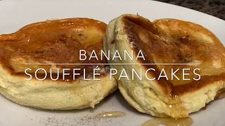 Banana Souffle Pancake  Japanese Fluffy Pancake [upl. by Lipp644]