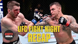 Dustin Poirier beats Dan Hooker in slugfest  UFC Fight Night Recap  ESPN MMA [upl. by Novanod]