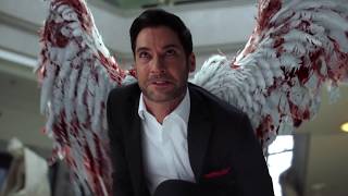 Lucifer 3x24 CHLOE SEES LUCIFER DEVIL FACE [upl. by Anih157]