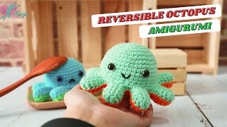 164  Amigurumi Reversible Octopus Tutorial  How To Crochet Amigurumi Animal  AmiguWorld [upl. by Notterb]